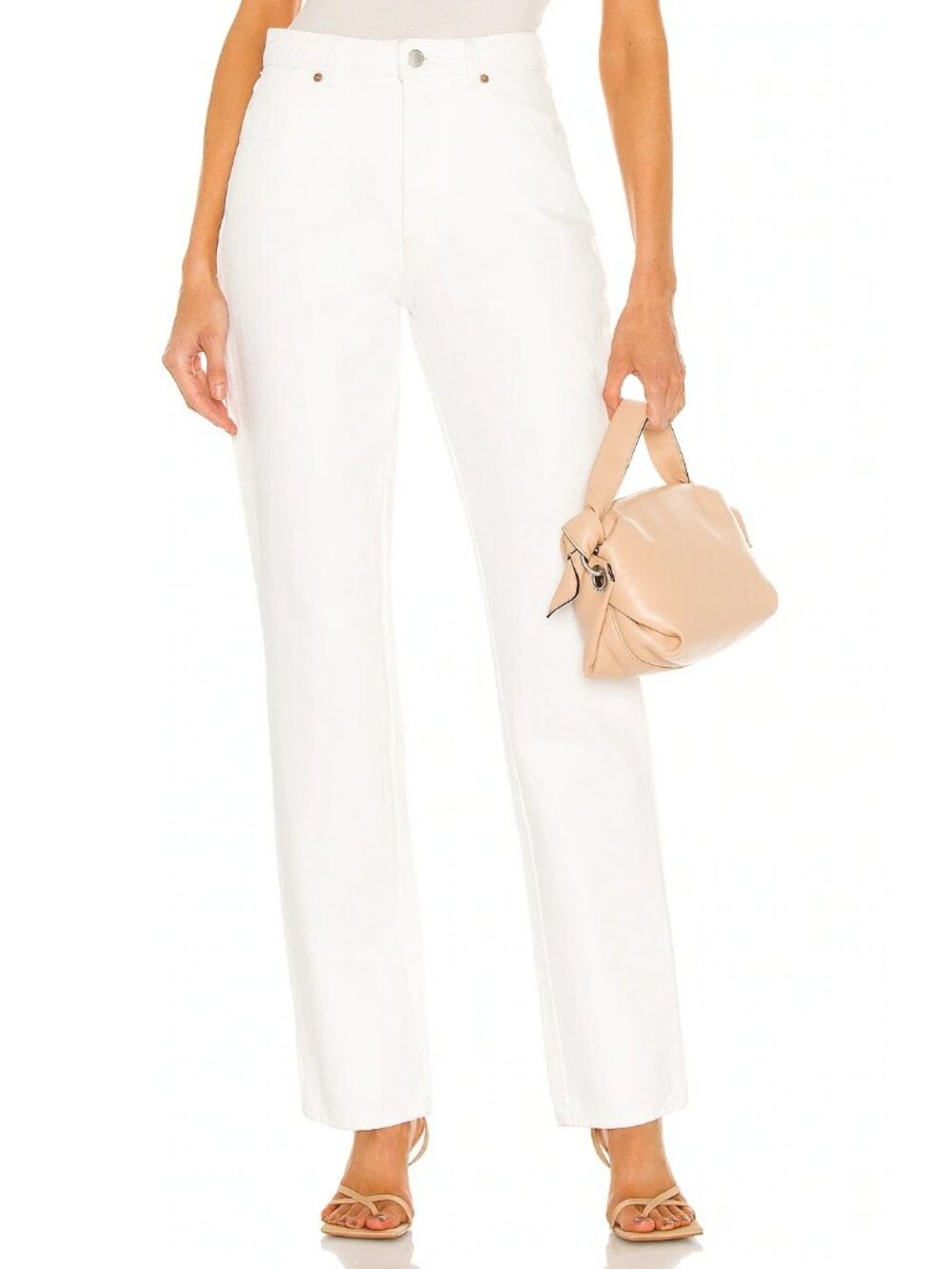 ROLLA'S Classic Straight Jeans Vintage White